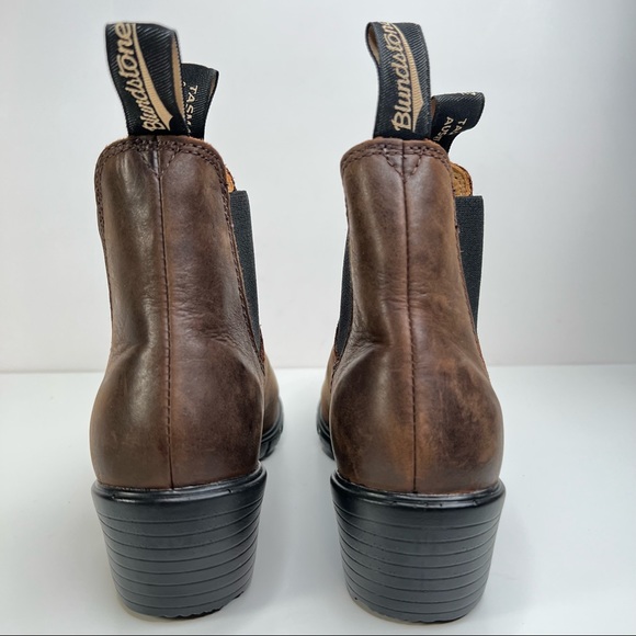 NEW Blundstone 1673 Chelsea Bootie Antique Brown Leather Size 6.5 US - Picture 4 of 11